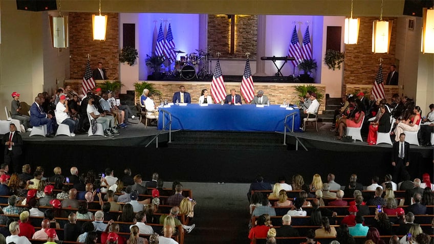 Trump visits 180 Church in Detroit