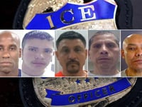 DHS arrests five illegal immigrants convicted of serious crimes, including murder and child abuse