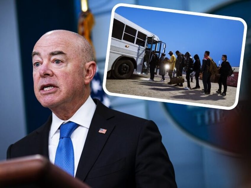 Alejandro Mayorkas, secretary of the US Department of Homeland Security (DHS), speaks during a news conference in the James S. Brady Press Briefing Room at the White House in Washington, DC, US, on Thursday, May 11, 2023. Mayorkas said Wednesday the Biden administration has been constrained by outdated and broken …