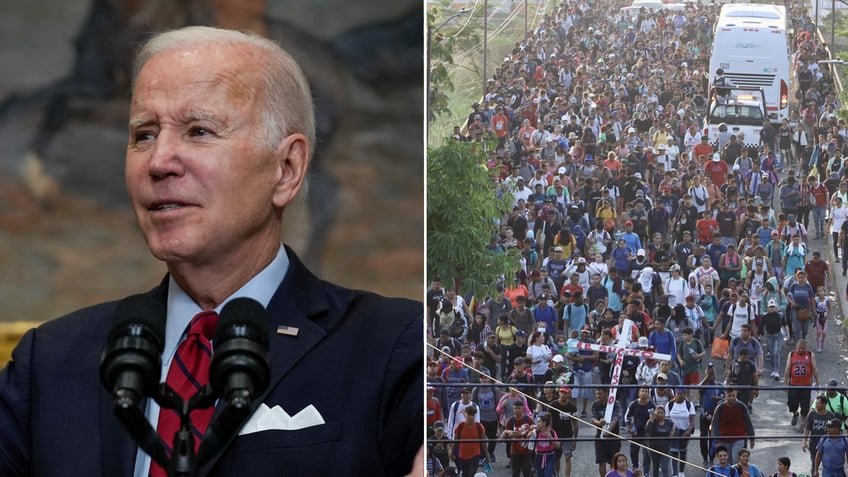 Biden and migrants