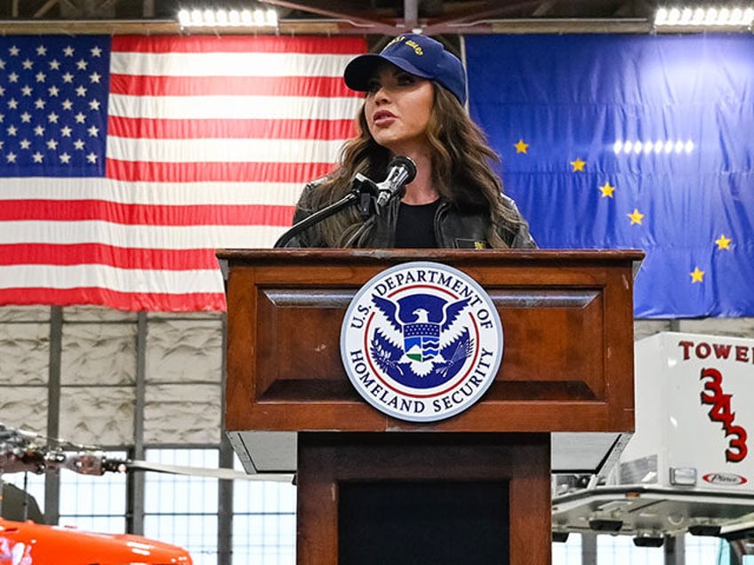 Department of Homeland Security (DHS) Secretary Kristi Noem visits with Coast Guardsmen, f