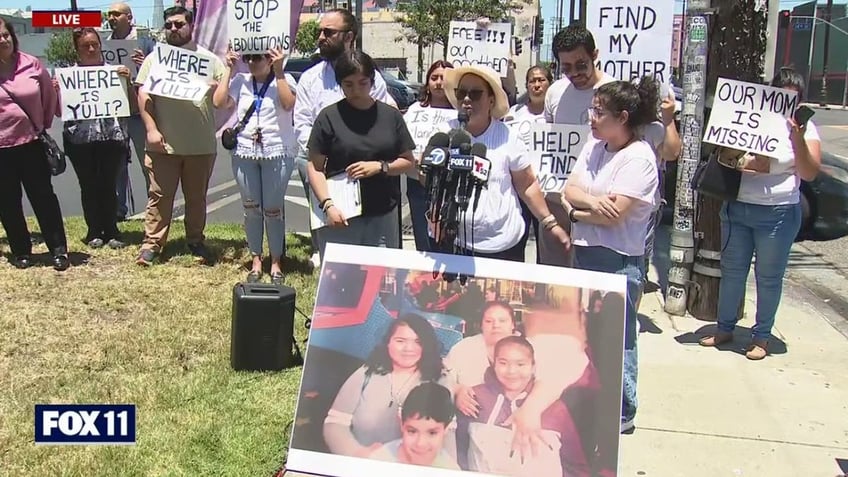 A news conference for Juli Calderon