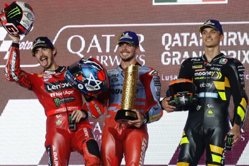 di giannantonio wins qatar motogp as bagnaia closes in on title