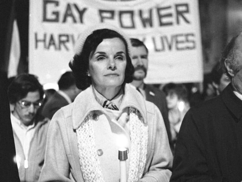 dianne feinstein was at the center of a key lgbtq moment shes being lauded as an evolving ally