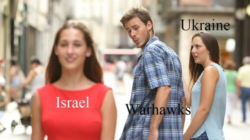 did the israeli palestinian conflict just sink ukraine as a warhawk darling