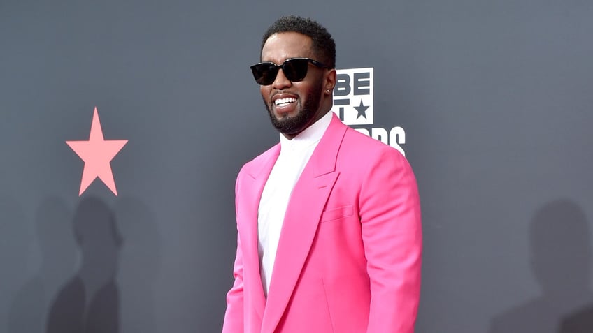 Sean "Diddy" Combs walks the red carpet at the 2022 BET Awards