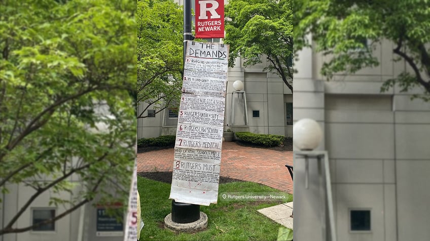 Rutgers protester demands