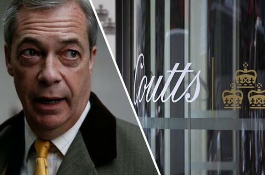 disgraceful coutts de banked nigel farage because of his conservative views internal dossier reveals