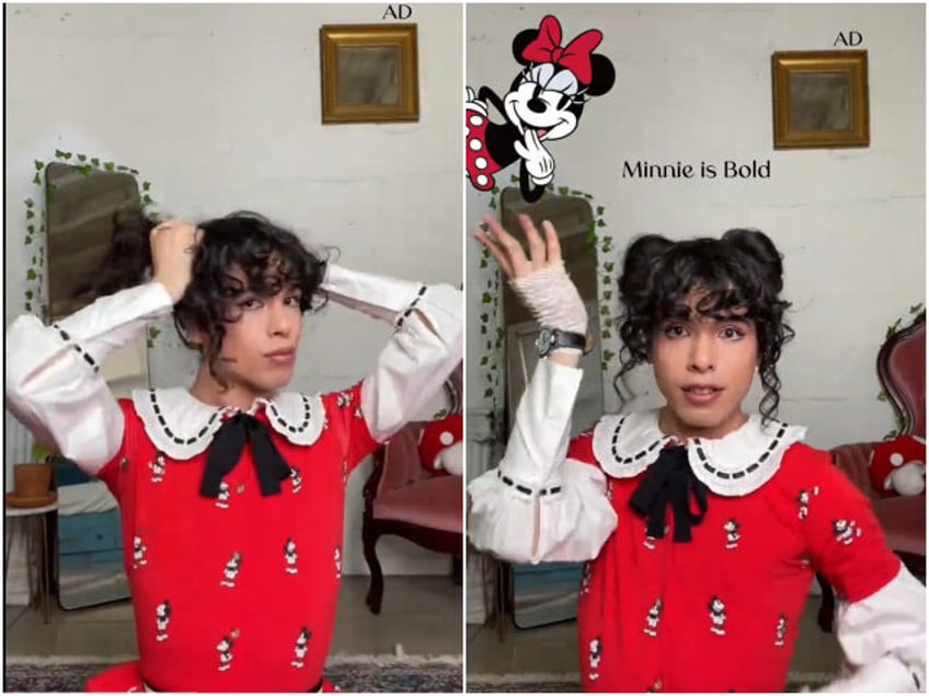 disney teams up with transgender tiktok influencer to promote girls apparel i literally look like minnie mouse