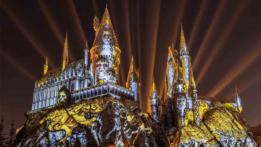 Hogwarts Castle during 'Dark Arts’ show