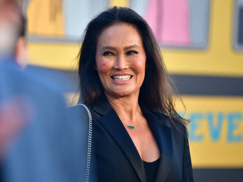 LOS ANGELES, CALIFORNIA - MAY 07: Tia Carrere attends the Mr. Birchum Series Premiere on M