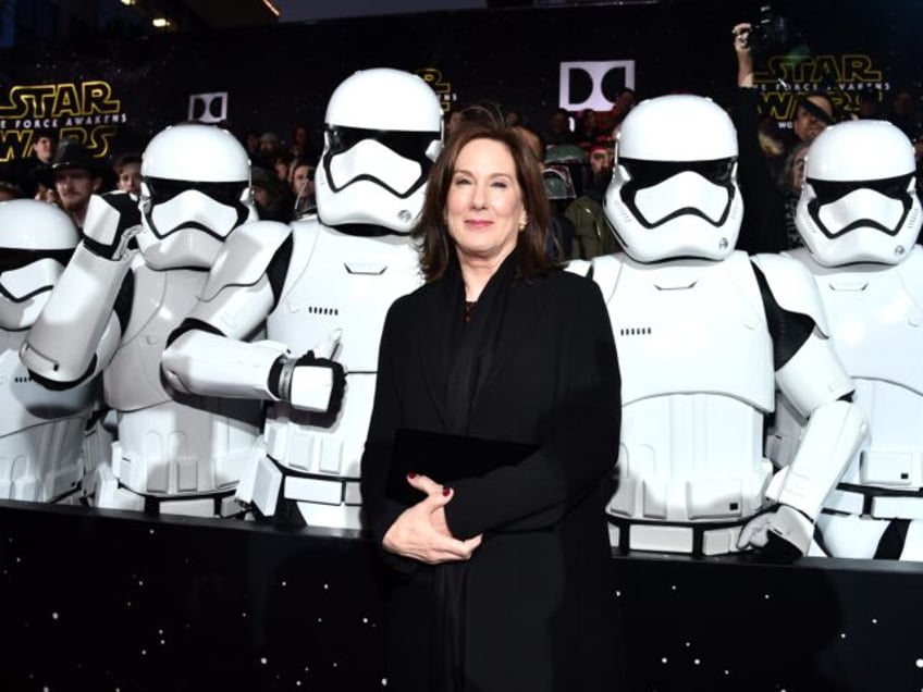 HOLLYWOOD, CA - DECEMBER 14: President of Lucasfilm Kathleen Kennedy attends the World Pre