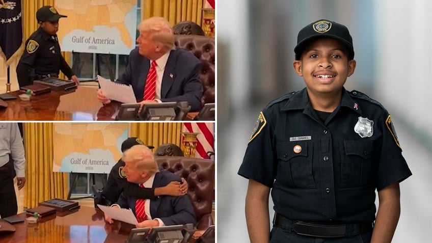 DJ Daniel meets President Donald Trump in the White House.