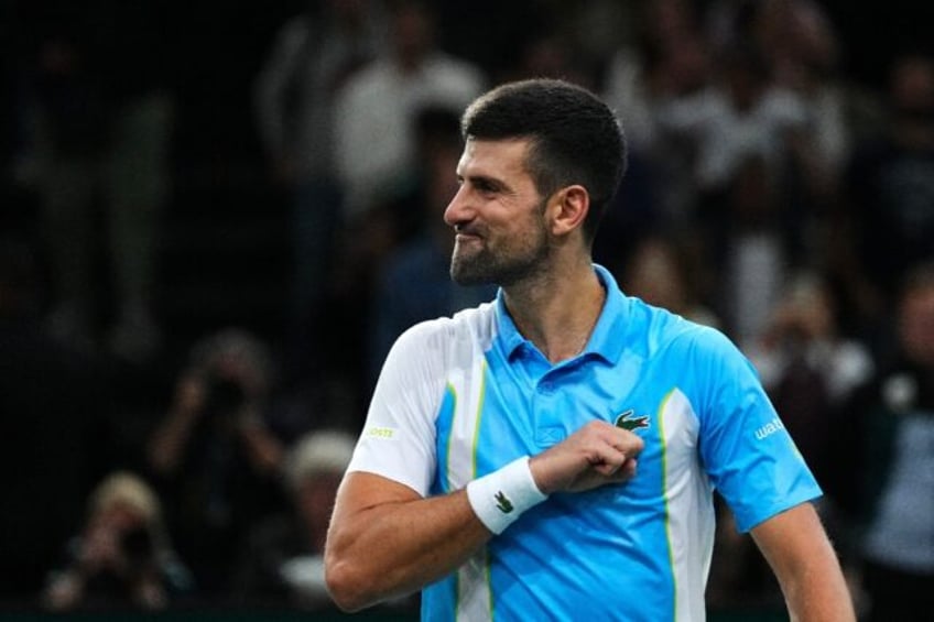 djokovic resists rublev to set up dimitrov title clash in paris