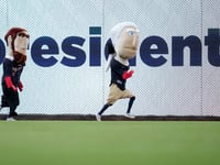 DMV-area sports team mascots turn Nationals' presidents race into all-out brawl in hilarious scene