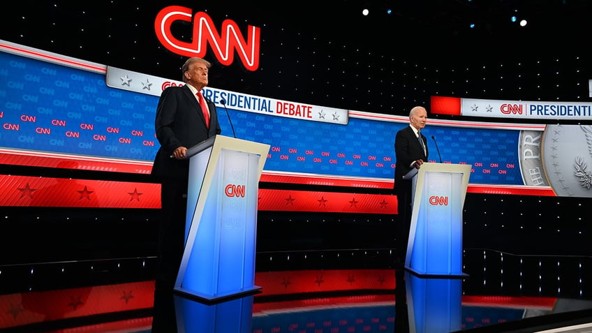 Biden and Trump at the debate