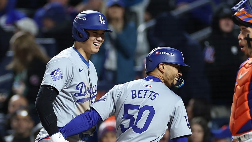 Ohtani and Mookie celebrate