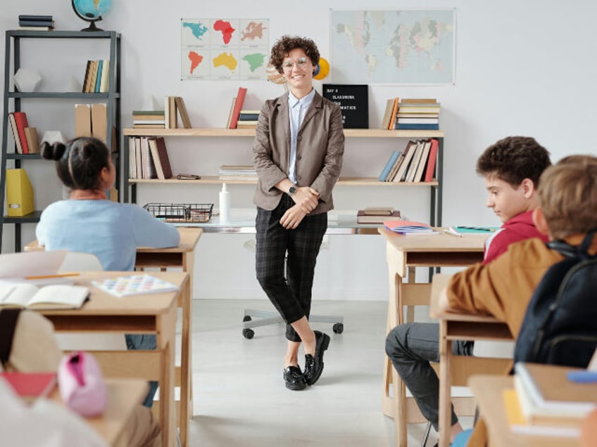 Teacher and students in classroom