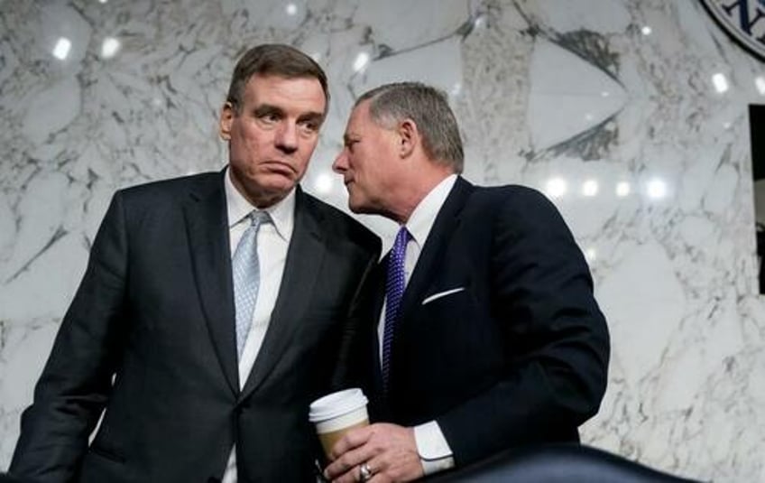 doing my goodest job to beat trump warner rounds up senate dems against biden after disastrous redemption interview