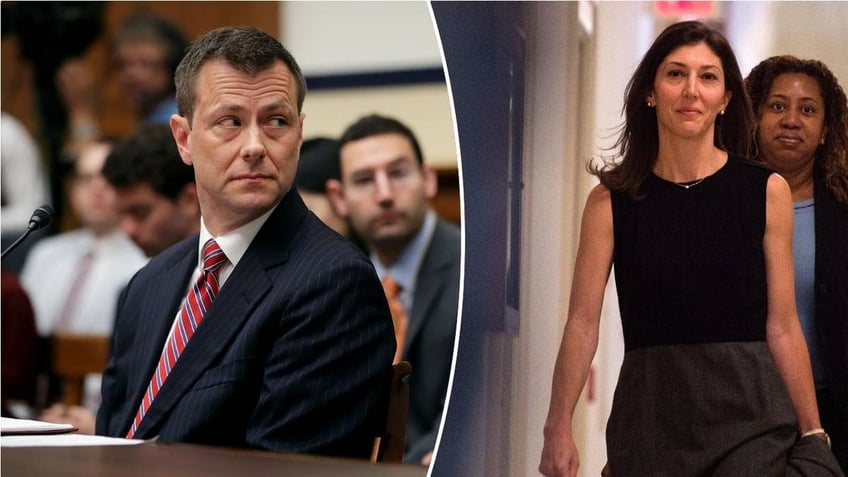 left: Peter Strzok; right: Lisa Page