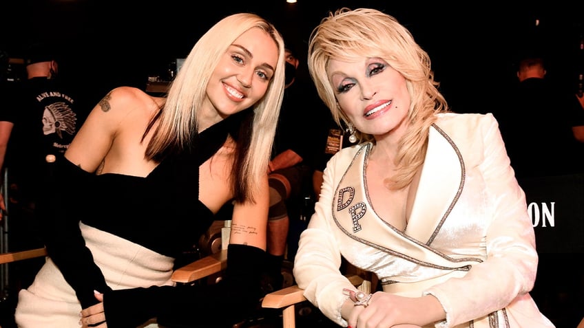 Dolly Parton and Miley Cyrus