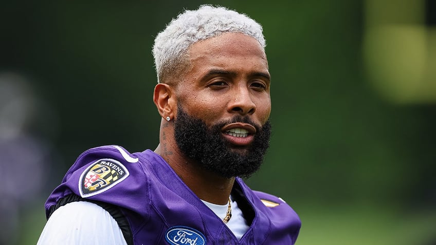 Odell Beckham Jr grins