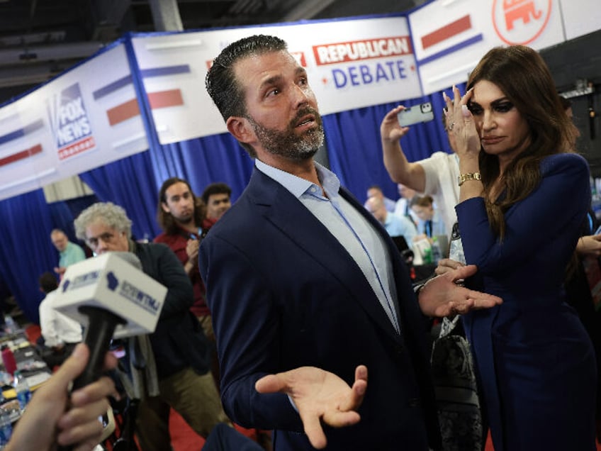 don jr banned from post debate spin room says fox news trying to censor and silence trump supporters