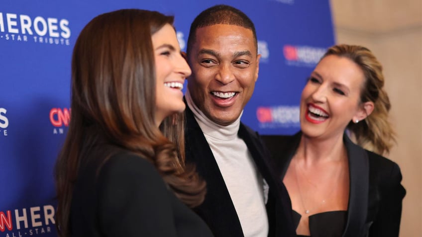 Kaitlan Collins, Don Lemon, Poppy Harlow on red carpet