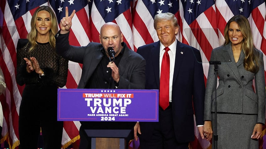 Dana White with Donald Trump