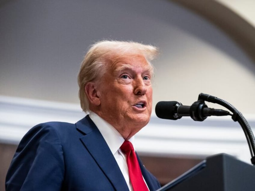 Washington, DC - January 21 : President Donald J Trump arrives to speak about infrastructu