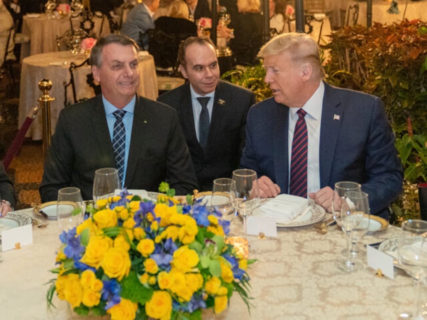 President Donald J. Trump hosts a working dinner for Brazil’s President Jair Bolsonaro o