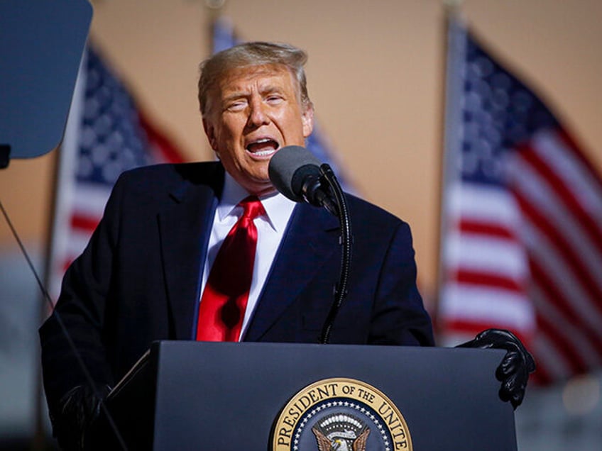 President Donald Trump speaks at a campaign rally Friday, Oct. 30, 2020, in Rochester, Min