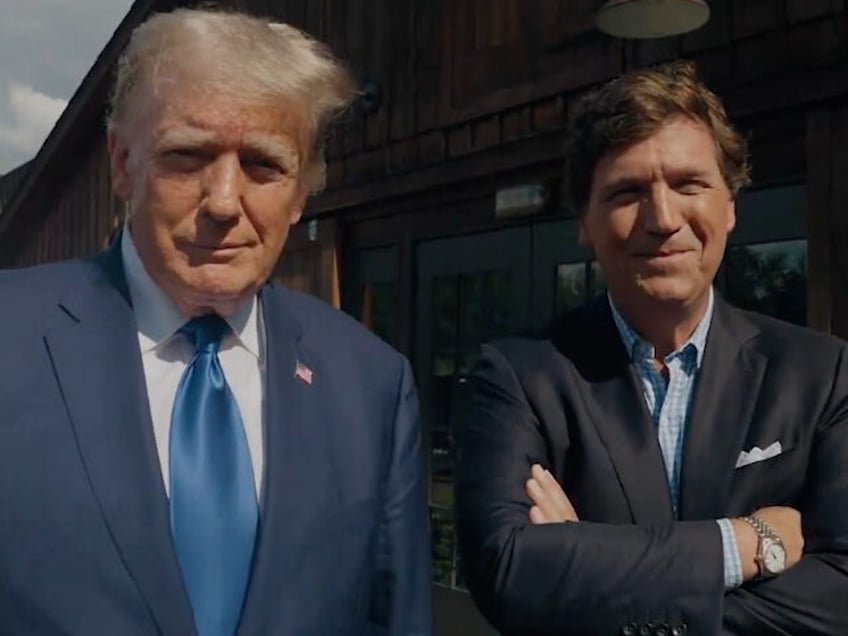 donald trumps counter debate interview with tucker carlson gets 33m views in first 20 minutes