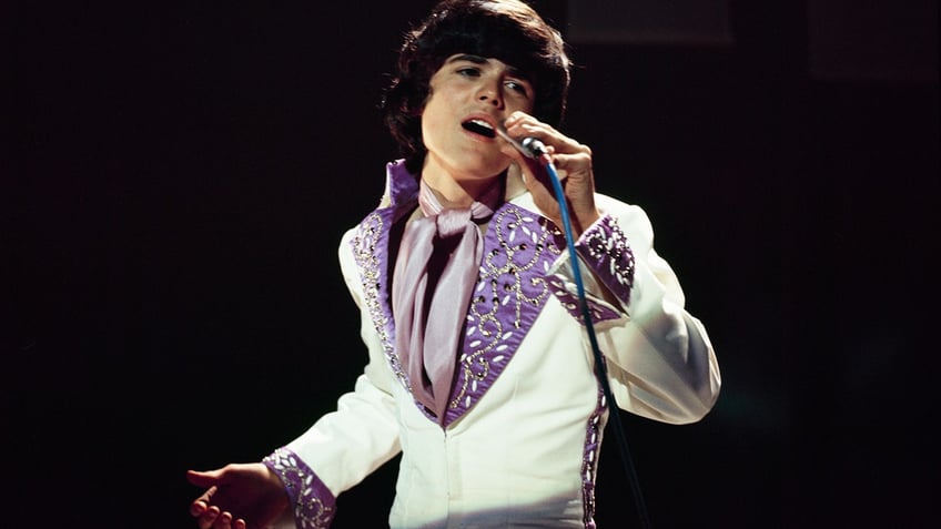 Donny Osmond performing when he was younger