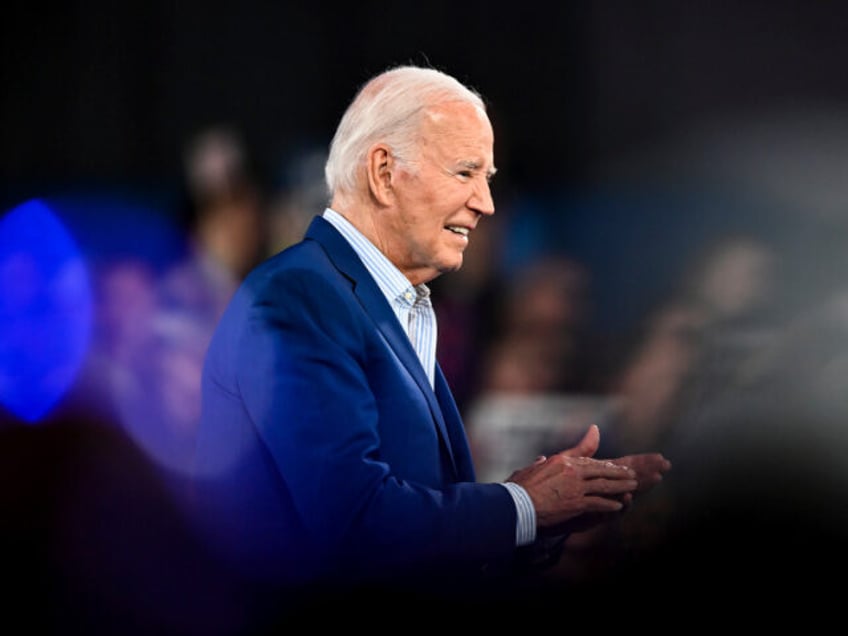 President Joe Biden looks on at a campaign rally in Raleigh, N.C., Friday, June. 28, 2024.