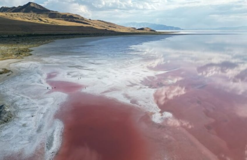 Great Salt Lake in Utah is one of the largest bodies of landlocked salt water in the world