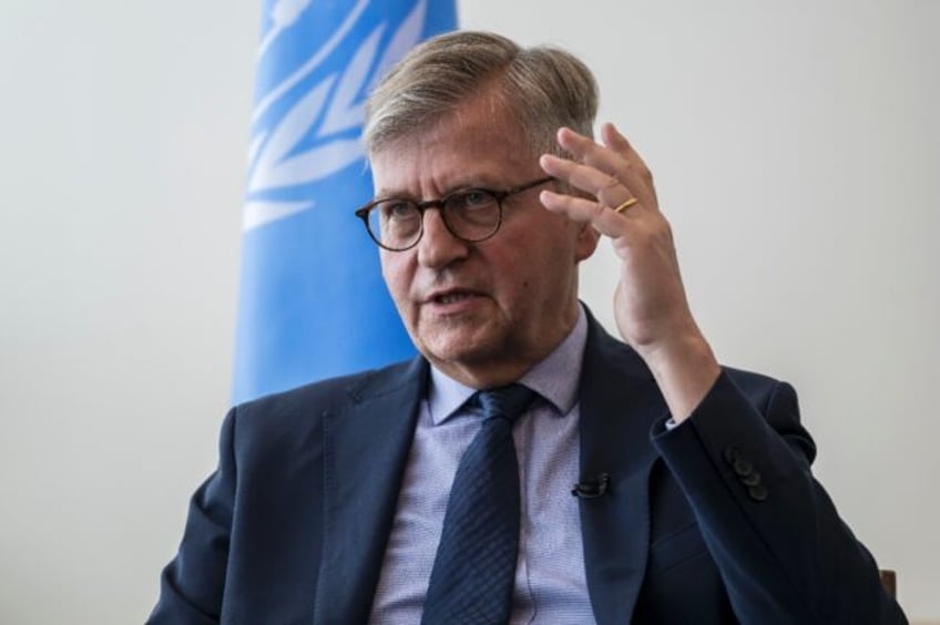 United Nations Under Secretary-General for Peace Operations Jean-Pierre Lacroix speaks to
