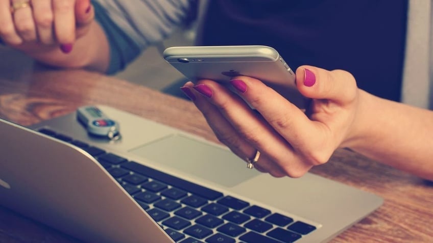 woman on phone