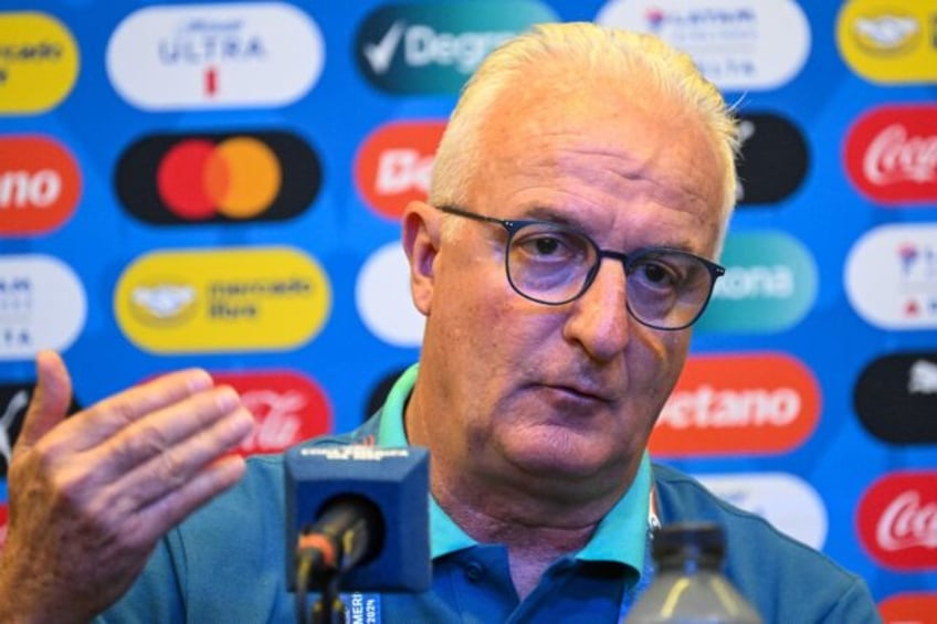 Brazil coach Dorival Junior speaks during a press conference ahead of his team's Copa Amer