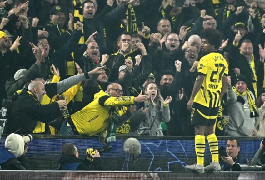 Borussia Dortmund forward Karim Adeyemi scored a first-half hat-trick in a big win against