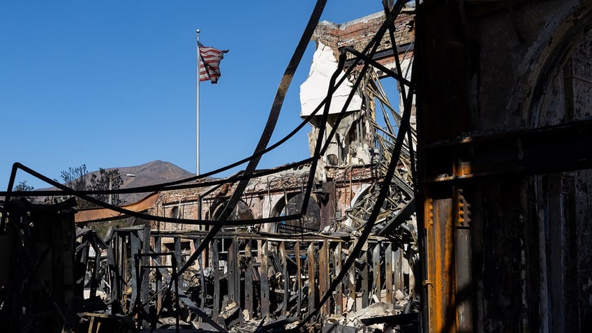 Structures are burnt to ground after wildfires