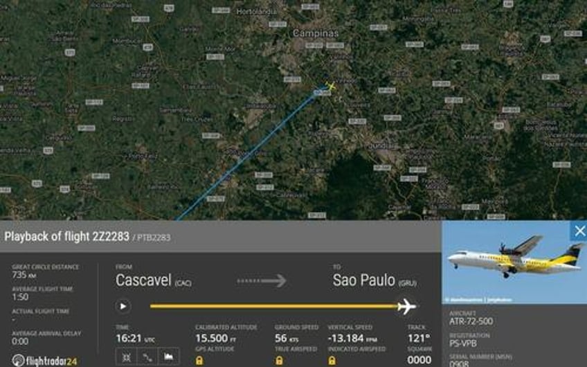 dramatic footage shows passenger plane crashing in brazil