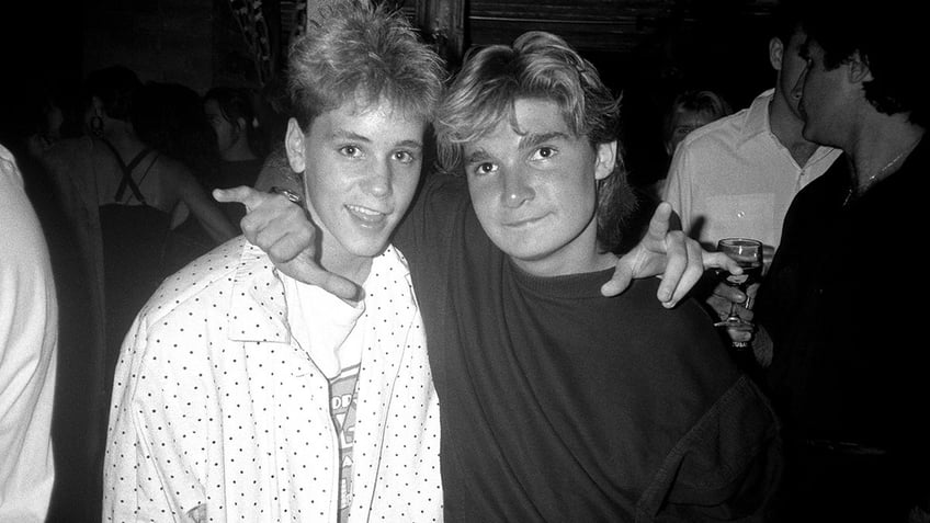 Corey Haim and Corey Feldman in a photo