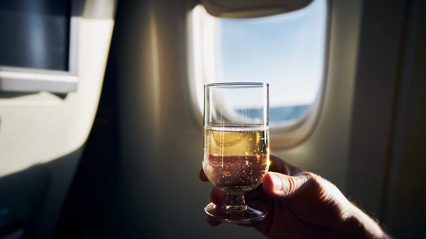 Wine on plane