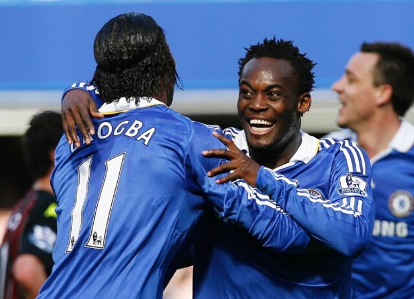 Michael Essien (C) and Didier Drogba (L) were key members of Jose Mourinho's title-winning