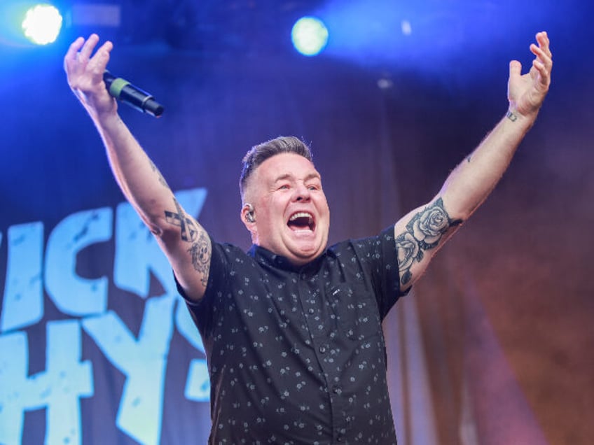 DUBLIN, IRELAND - JULY 07: Ken Casey of Dropkick Murphys performs at Iveagh Gardens on Jul