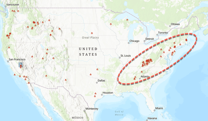 drought plagued us northeast under red flag alerts as wildfires rage 