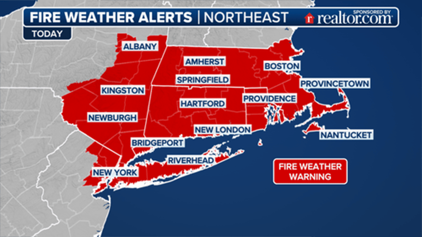 drought plagued us northeast under red flag alerts as wildfires rage 