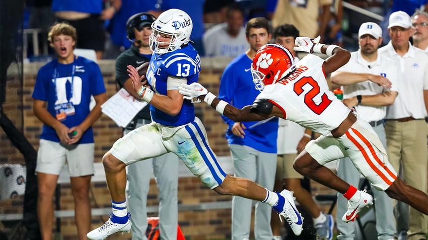 duke professor denies riley leonards homework extension request after upset win over clemson no way man