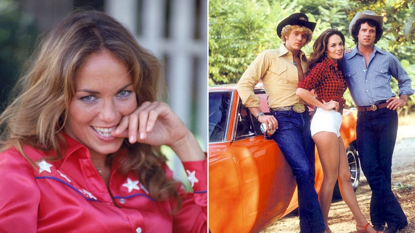 Catherine Bach on Dukes of Hazzard set